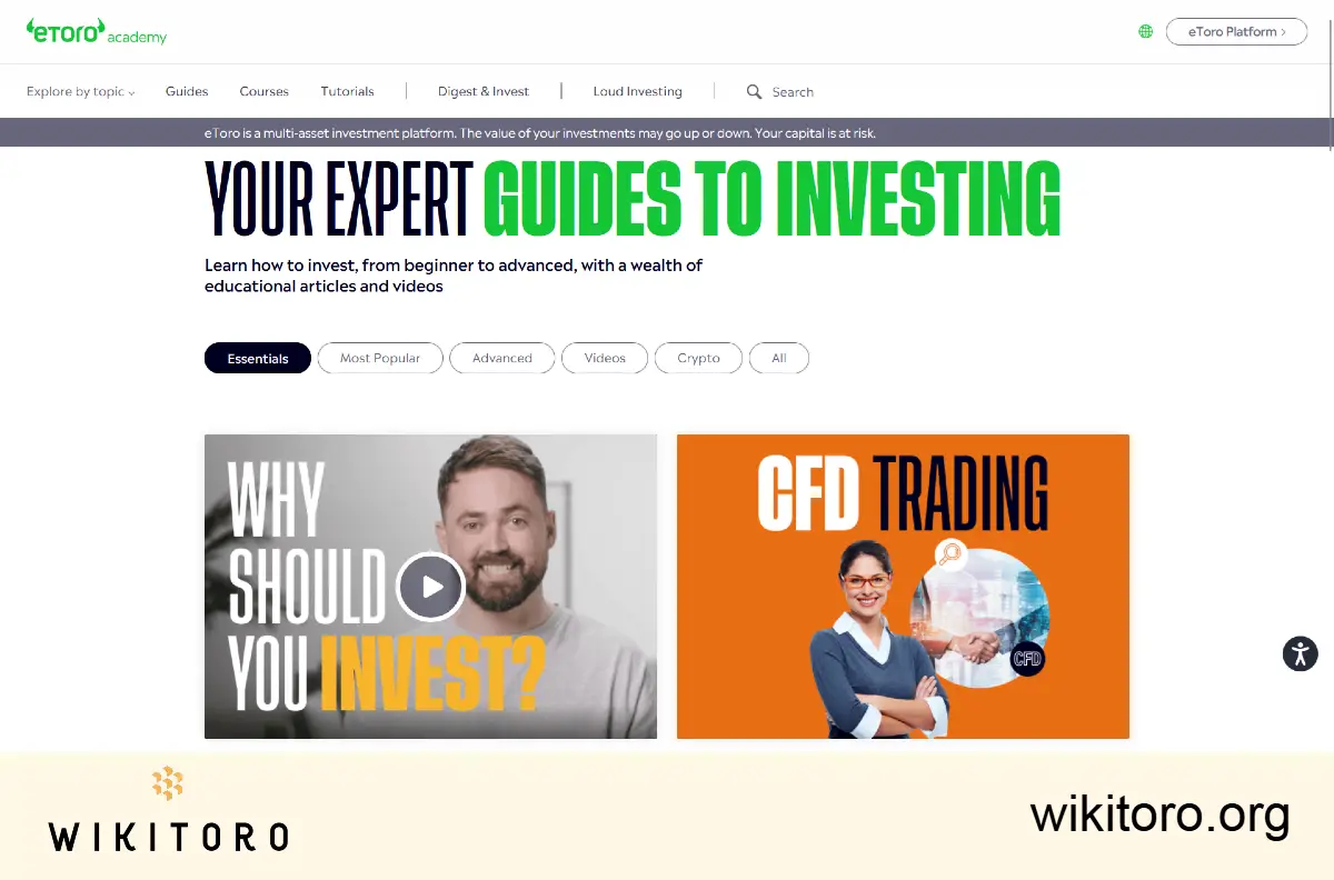 Guide di eToro Academy