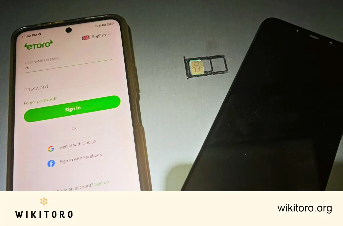 Using a different phone to get eToro verification code