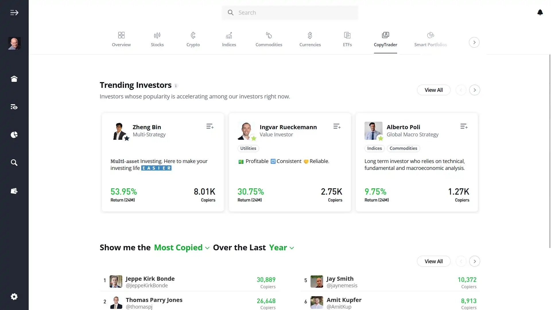 Looking for an eToro forex popular investor