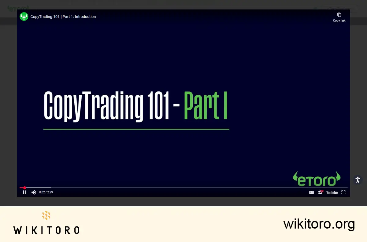 Un video tutorial della eToro Academy